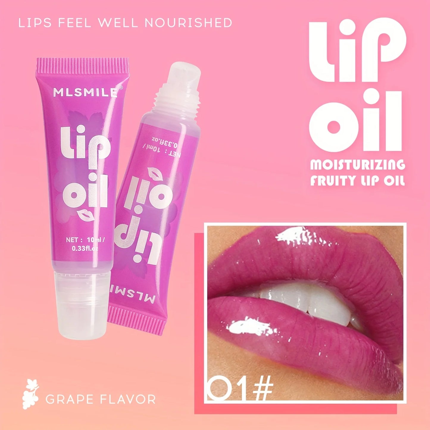 Fruit Hydrating Lip Glow Oil, Moisturizing Lip Plumper Gloss, Transparent Plumping Lip Gloss, Lip Oil, Lip Balm for Lip Care