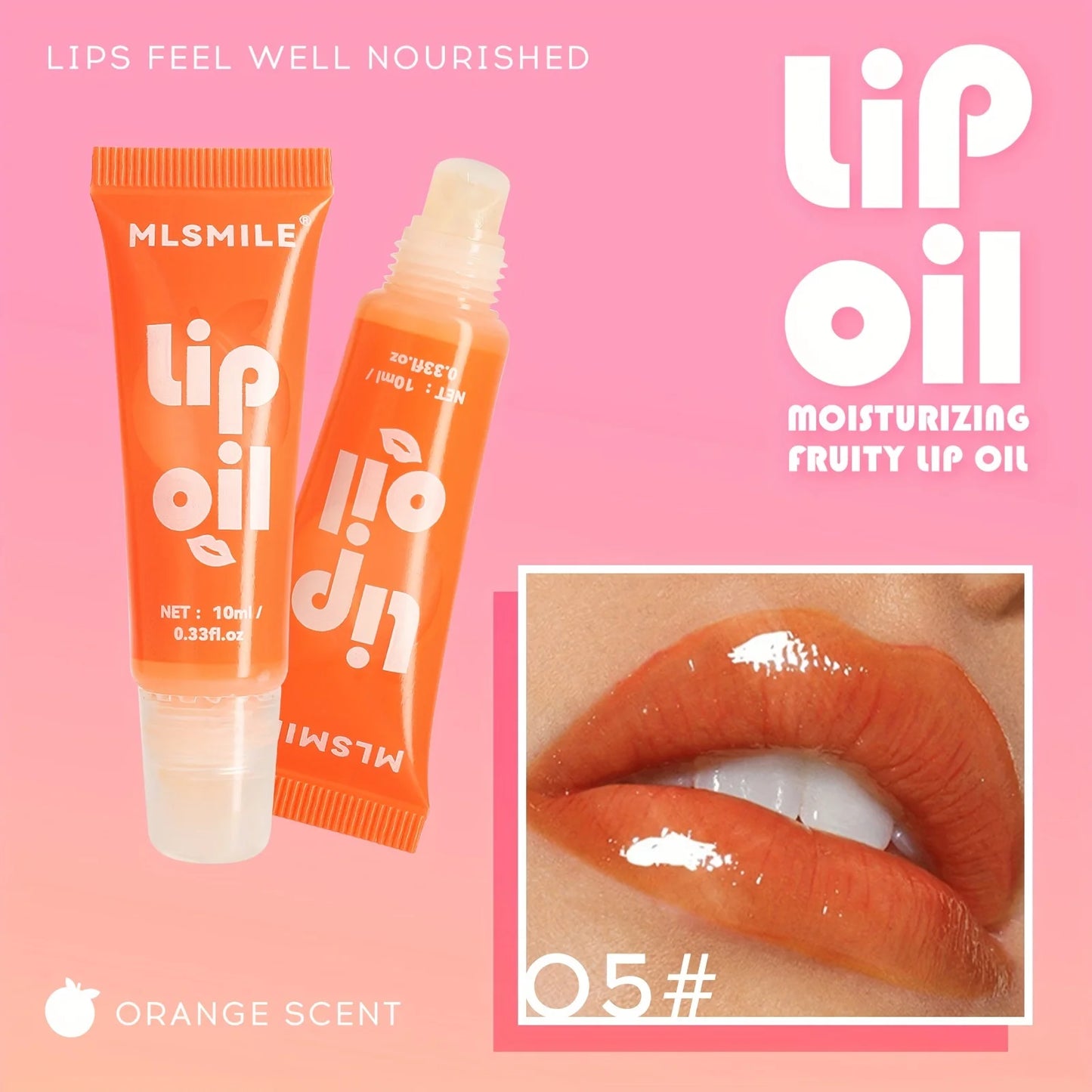 Fruit Hydrating Lip Glow Oil, Moisturizing Lip Plumper Gloss, Transparent Plumping Lip Gloss, Lip Oil, Lip Balm for Lip Care