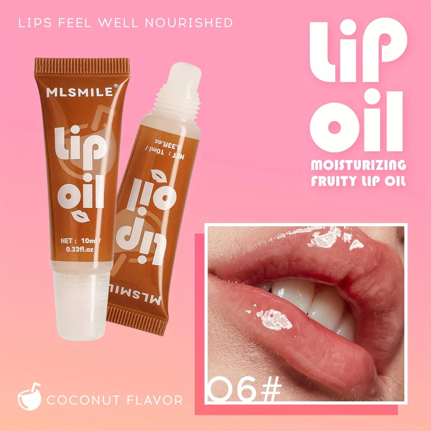 Fruit Hydrating Lip Glow Oil, Moisturizing Lip Plumper Gloss, Transparent Plumping Lip Gloss, Lip Oil, Lip Balm for Lip Care